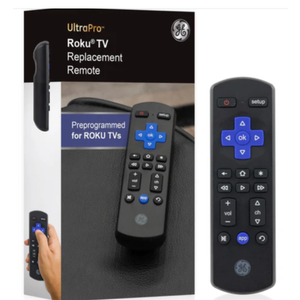 GE Roku TV Replacement Remote, Black