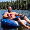 River Tube for Adults, Tube for River Floating, Heavy Duty River Tube for Beach Lake Rafting, River Floats with Mesh Bottom, Puncture-Resistant, Breathable & Fun for Adults, CQ08BLL-53'', Large