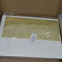 50PCS A7 Silver Envelopes with Adhesive Self-Sealing, 5.3 x 7.7 inches Pearlescent Envelopes Perfect for 5'' x 7'' Weddings Invitation (Pearl Ivory + Silver Glitter Liner)