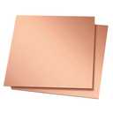99.9%+ Pure Copper Sheet, 12" x 12", 20 Gauge Thickness, 305 x 305 x 0.8mm, No Scratches, Film Attached Copper Plates