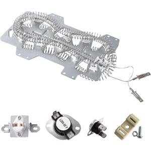Dryer Heating ElementDC47-00019Afor Samsung, Thermal Fuse DC96-00887A and DC47-00016A, Thermostat DC47-00018A Dryer Repair Kit Replacement