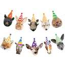 Safari Animals Happy Birthday Banner Wild Animal Banners Party Animal Birthday Decorations for Kids Safari Animals Party Decorations Woodland Animal Theme Decorations