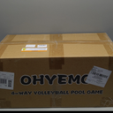 OHYEMO LED 4-Way Pool Volleyball Net, Light-Up Four Square Volleyball Pool Game Set with LED Water Balls, App & Remote Control, Music Sync 4-Player Swimming Pool Party Toy Game for Adults & Family