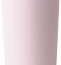 REDUCE Halo 24 oz Stainless Steel Vacuum Insulated Tumbler - Spill Proof Travel Mug with Flip Handle Lid - Keeps Drinks Cold for 32 Hrs - Dishwasher Safe - Cupholder Friendly - Pink Quartz