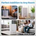 Everlasting Comfort 6L Humidifier Large Room, High Mist Output 60 HR Runtime Ultrasonic Top Fill Humidifiers for Bedroom, Easy to Use & Clean for Home, Baby Humidifier, Plants, Congestion, Indoor