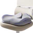 Seat Cushions for Office Chairs - Patented Extra Large Seat Cushion 21.2" W x 16.5" L - Memory Foam Seat Cushion for Tailbone Pain Relief, Sitting Pressure Relief (Light Grey)