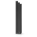 Mezuzah Case – Shin-Shaped Design, Black Aluminum, up to 6" scroll– Full Hebrew ש Shape – Easy Peel & Stick to Install – Waterproof – Jewish gifts – Home Blessing & Protection (1, Black)