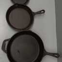 EWFEN Cast Iron Skillet 3-Piece Set, Heavy-Duty Professional Restaurant Chef Quality Pre-Seasoned Pan Cookware Set, 6", 8", 10" Pans For Frying, Saute, Cooking, Use Indoor/Outdoor, Oven, Grill