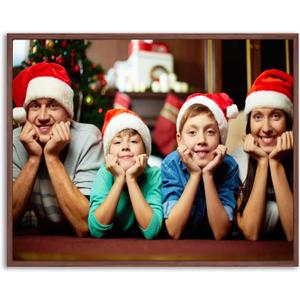 Canvas Floater Frame for Paintings, Fits Up to 1.25" Deep Canvas, DIY Floating Picture Frame for Canvas Prints, Wall Art Frame for Modern Home Dcor, Studio Display and Gallery Hanging Walnut 24x36