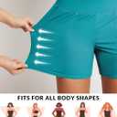 baleaf Women's 3"/5"/7"/9" High Waisted Swim Board Shorts Quick Dry Swimsuits Bottoms Trunks with Pockets (XL)