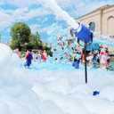 Foam Machine for Party, Party Foam Machine with Water Tank, Foam Cannon for Garden, Pool, Indoor, Birthdays, Celebrations, and Backyard Events (Blue)