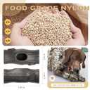 Unbreakable Dog Toy for Power Chewers, Large Dog Interactive Feeder with Food Cups & Treat Food Slow Feeder - Anxiety Relief with Pupscile for Large Breeds (Grey, Medium)