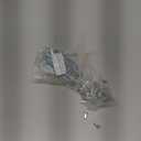 PARSLUCK 48 Set 10G J Bend Bicycle Spokes 10G Bike Wheel Spokes Carbon Steel Galvanized Silver Tone (125mm)