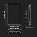 Repa Market 16 x 24 Inch Access Panel for Drywall/White Powder Coated Steel Wall Hole Cover/Door Panel/Cover Plates with Latch Service Hatch/HVAC Access Door for Plumbing, Electrical Use