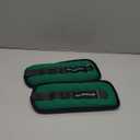 Fitvids Fully Adjustable Ankle Wrist Arm Leg Weights, 1.5 lbs each (3-lb pair), Green