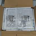 Furologee White Nightstand with Fabric Drawer, Small Side Table for Small Spaces, 2 Tiers Storage Shelves End Table, Night Stand for Living Room, Bedroom, Dorm (1)