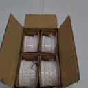 LE TAUCI Ramekins Oven Safe with Lids, 8 oz Ramikin Set for Creme brulee, Souffle, Dipping Sauces, Ceramic Food Storage Containers, Baking Dishes - 4.4 inch, Set of 4, Arctic White