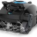 Cordless Robotic Pool Cleaner, Wall Climbing, Lightweight, Extended Battery Life, 8L Large Capacity, Advanced Dual-Motor, X1 Auto Pool Vacuum for Inground & Above Ground Pools Up to 1100 Sq.Ft, Blue