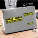 3 x How Am I Driving Bumper Funny Stickers How Does an Engine Even Work How Can A Loving God Cause Such Agony Cute Stickers for Adults, Gift Stickers, Size 7.5x3.75 inches