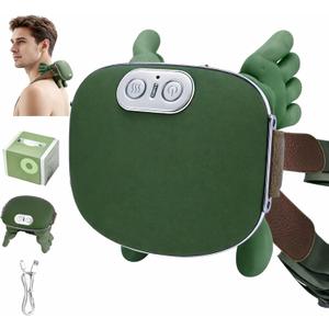 Neck and Shoulder Massager, Professional Shiatsu Neck Massager, Portable Deep Tissue 4D Kneading with Heat, Intelligent Simulated Human Hand Design for Pain Relief and Muscle (Man and Woman)