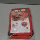 ZOBER 2 Pack Oxford Christmas Wreath Storage Container 30 Inch - Wreath Bag for Artificial Wreaths Box - Waterproof Fabric, Dual Zippered Wreaths Storage Bag With Strong Durable Handles - Red