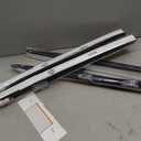 Temporary Shades Blackout Pleated Paper Blinds 24" W x 59" H Black 4PCS