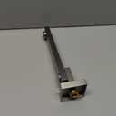 Brushed Nickel Tub Spout, 180 Rotation Bathroom Folding Spout 1/2 NPT Square Bathroom Spouts Stainless Steel Tub Wall Mounted Bathtub Shower System Mixer Water Outlet