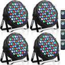 54 LED Stage Lights for Parties, 54W RGBW Par Light with Remote & DMX Mode