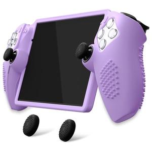 PlayVital Design for PS Portal Silicone Protective Case with Thumb Grips – Enhanced Grip Comfort | Anti-Slip 3D Studded Design | Full Protection | Perfect Fit - Mauve Purple