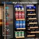 24 Inch Dual Zone Wine and Beverage Refrigerator Cooler Under Counter, 24" - 88 Can & 20 Bottle - 4.7 cu.ft