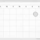 U Brands Magnetic Monthly Calendar Whiteboard, 14" x 11", Dry Erase Monthly Planner Board, Magnetic Calendar for Home, Office, Kitchen, Classroom, Includes Marker & Magnet