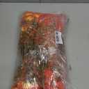 Fake Fall Flowers Artificial for Decoration, 12 Bundles Faux Plants Silk Orange Flowers Morning Glory Petunias Realistic UV Resistant for Outdoors Planter Porch Patio Window Box, Sunset
