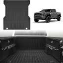Truck Bed Mat Fit for Tacoma 2024 2025 5FT, All Weather Trunk Mat Waterproof Cargo Mat Compatible with Toyota Tacoma Accessories 2024 2025 Odorless Truck Bed Mat Black