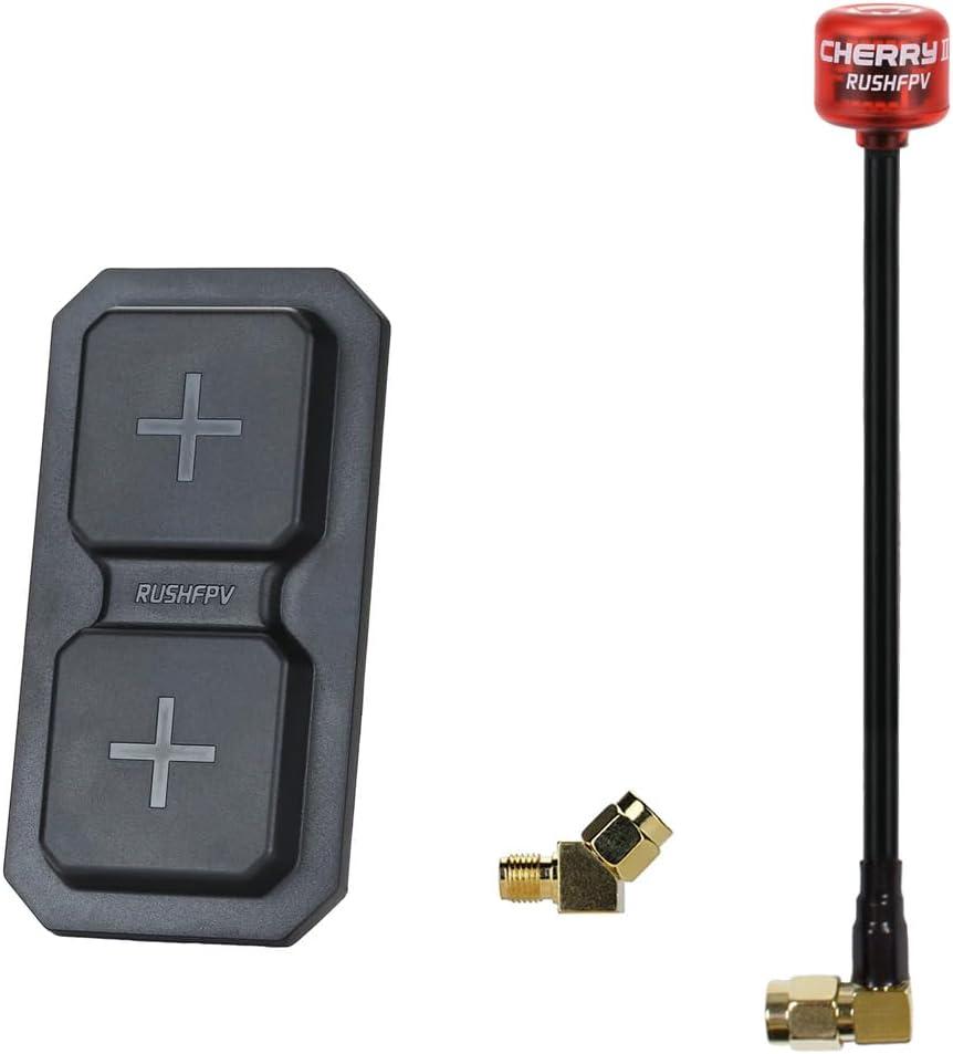 RUSHFPV FPV Goggles Antenna RHCP Range 5.8g Dual-Unit Patch Antenna SMA 11dBi for FPV Drone Goggles Antennas