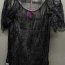 Avidlove Women Chemises Lace Smock Lingerie Mini Babydoll S-4XL (Medium, Black)