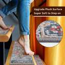 OJIA Non-Slip Stair Treads for Wooden Steps 30"x8" Indoor Stair Runner 15PCS Residue-Free Rubber Backed Carpet Stair Treads Staircase Step Treads Soft Stair Rugs Mats for Kids and Dogs
