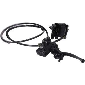 Rear Hand Hydraulic Disc Brake Master Cylinder Caliper Assembly with Brake Pads for Chinese ATV Quad Replacement for TaoTao Replacement for Buyang Replacement for Coolsport Replacement for Kazuma