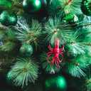 3 x St Patricks Day Decorations, 24pcs 4cm/1.5" Hanging Balls Irish Festival Dcor, Green Christmas Ball for St Patricks Day Tree Decorations