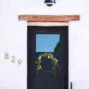 HASWARE Floating House Number Sign: 5 inch Modern Door Signage - Striking for Street Home Address Numerals (2, Golden)