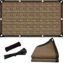 Sun Shade Screens for Outdoor Patio,6.5 x 8 FT Pergola Shade Cover Canopy with Grommets, Patio Privacy Screen Shade Cloth for Garden,Mocha 90%