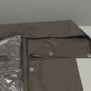 Mytee Products 8' x 10' w/ 6' x 8' Bundle Dark Brown Canvas Tarp 12oz - Water Resistant & Breathable - Heavy Duty Tarps.