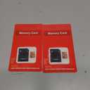 2 Pack TF Card 8GB with Adapter, High Speed Memory Card, UHS-I C10 A1 Memory TF Card for Tablet/Mobile Phone/Camera/Car Audio/Game Console (TF162 Red Gold 8GB)