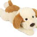 Puppy Stuffed Animals, Microwavable Stuffed Animal Adorable Fluffy Dog Plush for Warmth, Heatable & Coolable Lavender Scent Puppy Plush Toys, Cute Soft Dog Plushies for Kids & Adults Girls Boys Gifts