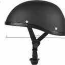 Retro Half Motorcycle Helmet, DOT Approved Adult Open Face Half Shell Helmet for Men Women, Universal for Cruiser Electric Bike ATV Dirt Bike Skateboarding, Biker Beanie Helmet