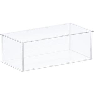 MECCANIXITY Acrylic Display Case Plastic Box Clear Assemble Dustproof Showcase 16x10.2x6.1 Inch for Collectibles Items