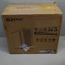 Micro-ATX PC Case with Handle | 0.7mm Steel Portable PC Case Fits max 260mm GPU & ATX PSU | Pre-Installed 120mm *1 Rear Fan | mini Tower Desktop Chassis for MATX/ ITX, Black-M5