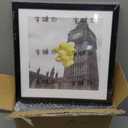 10x10 Picture Frame Set of 9, Display Pictures 8x8 with Mat or 10x10 without Mat, Multi Collage Gallery Square Photo Frames for Wall or Tabletop,Black