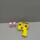 Kids School Bus Bubble Gun, Automatic Light Up Bubble Blower Machine for Toddlers, 2 Bubble Solutions Included, Outdoor Toys for Boys Girls 3-8, Easter Christmas Birthday Party Gifts