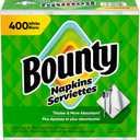 Bounty Paper Napkins, White, 400 Count
