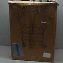 Wagon Stroller for 2 Kids & Cargo-Travel Stroller Push-Pull Double Wagon Lightweight Folding Stroller for Newborn&Toddler with 5-Point Harness,Adjustable Handle Bar and Canopy,Tray Table,Cup Holder (Black)